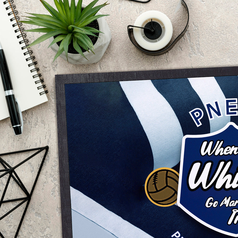 Preston Marching  - Football Legends - Door Mat -60cm X 40cm