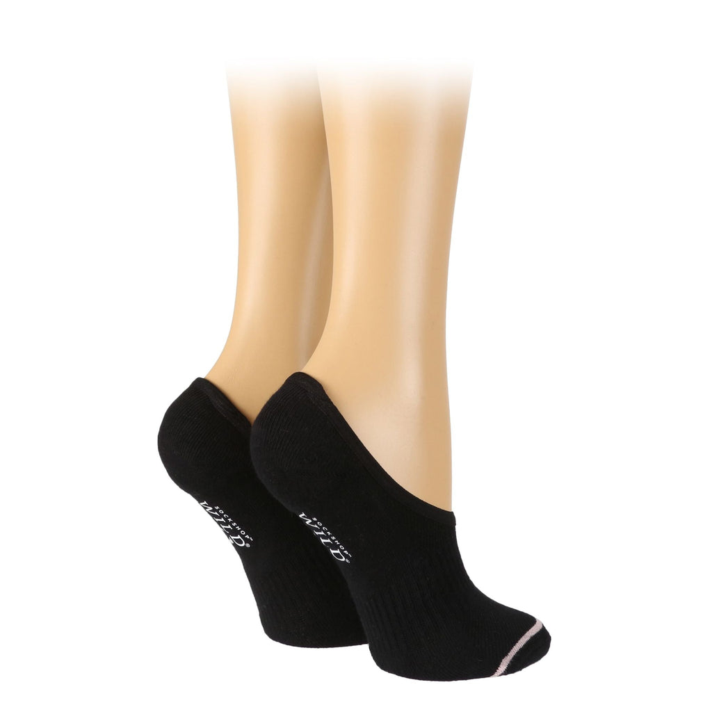4 Pack Ladies Outdoor Athletic Socks in Black or White for Running & Walking