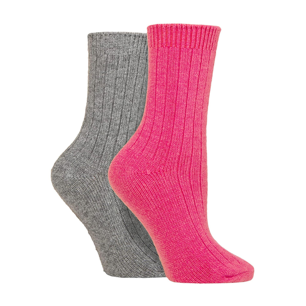 2 Pack Ladies Cashmere Wool Bed Socks for Sleep