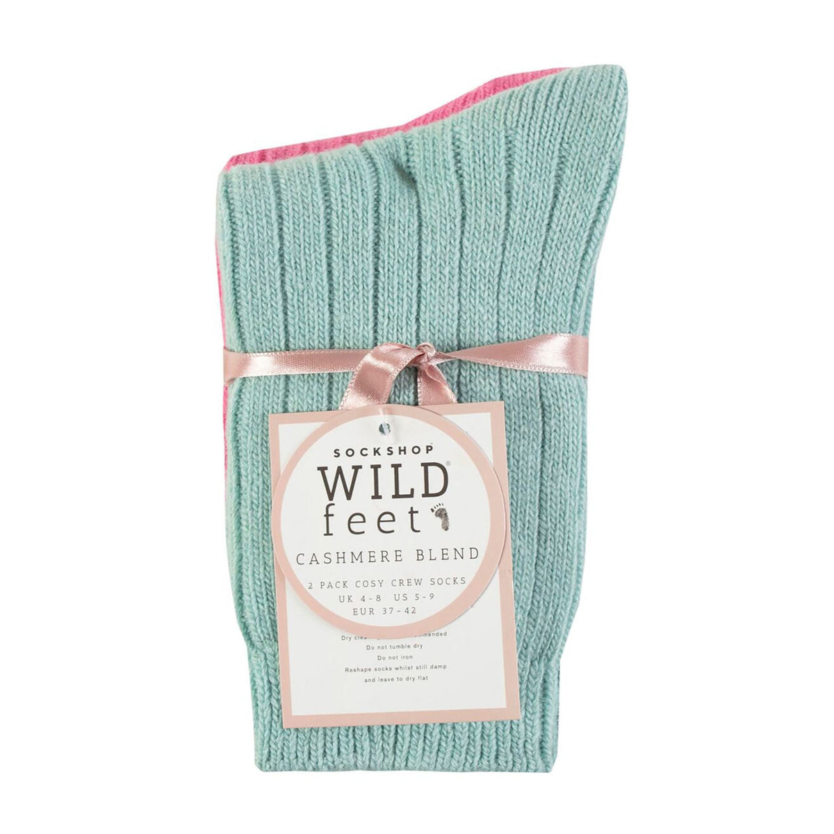 2 Pack Ladies Cashmere Wool Bed Socks for Sleep
