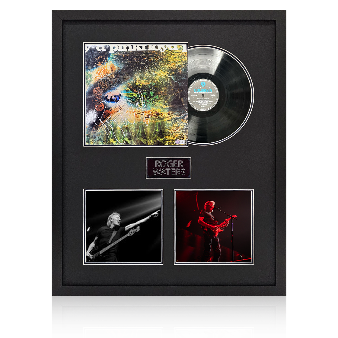 Roger Waters Signed Pink Floyd LP Elite Frame (AFTAL Authentication)