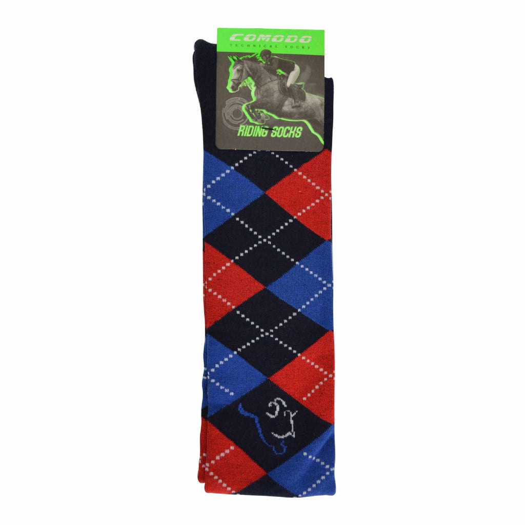 1 Pack Ladies Argyle Knee High Horse Riding Equestrian Socks