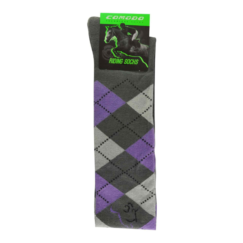 1 Pack Ladies Argyle Knee High Horse Riding Equestrian Socks