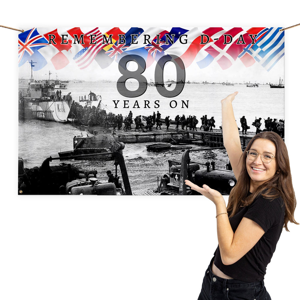 Remembering D-Day 80 Years | Banner - 3 Sizes