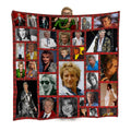 Rod Stewart Montage Fleece Throw - Large Size 150cm x 150cm
