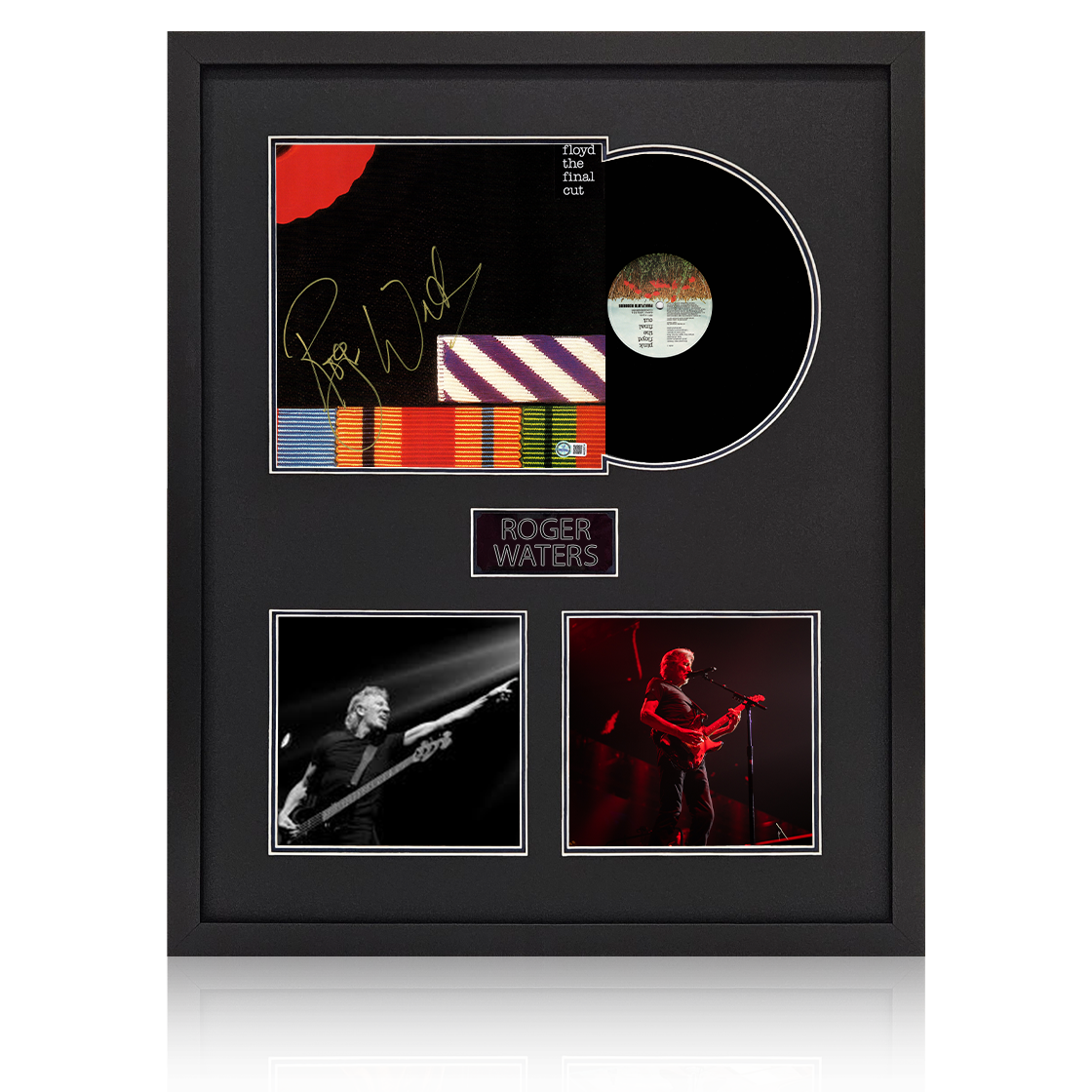 Roger Waters Signed Pink Floyd LP Elite Frame (AFTAL Authentication)