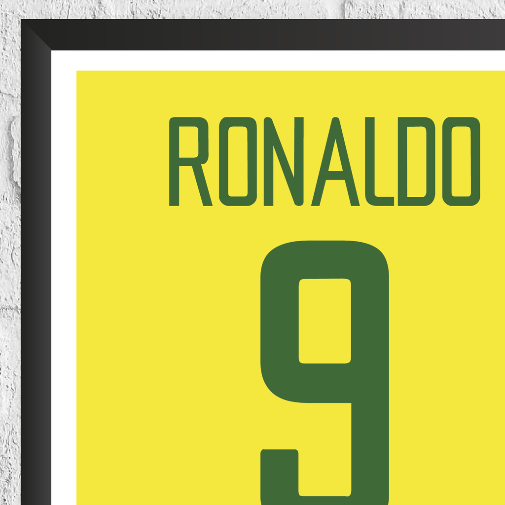 Ronaldo R9 Brazil Legend Stats Print
