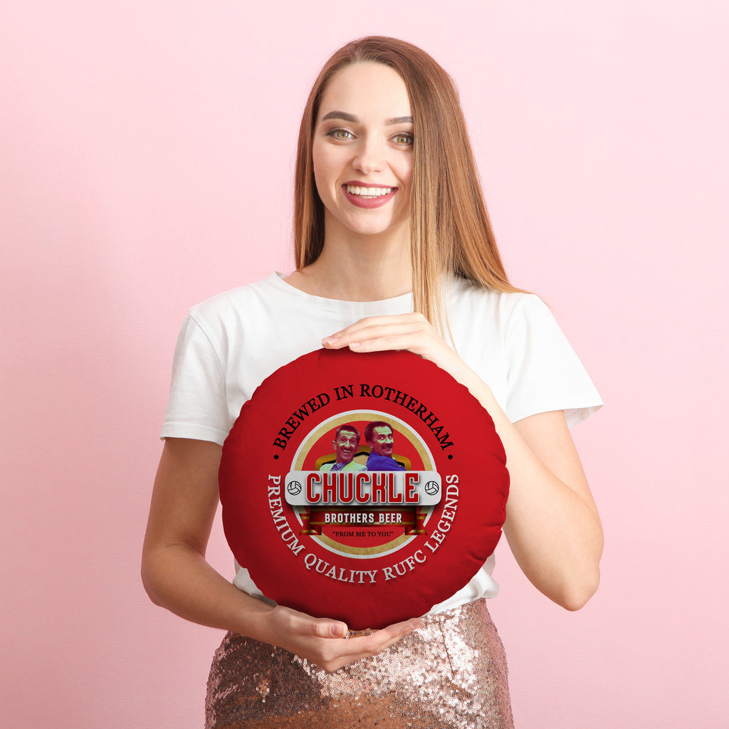 Rotherham Chuckle - Football Legends - Circle Cushion 14"