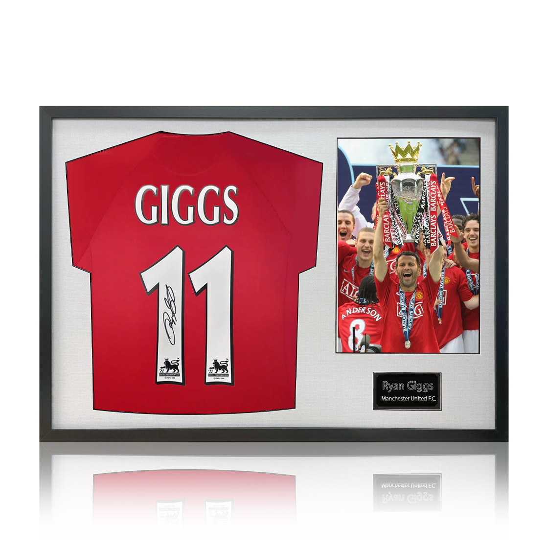 Ryan Giggs Signed Manchester United Shirt Classic Frame