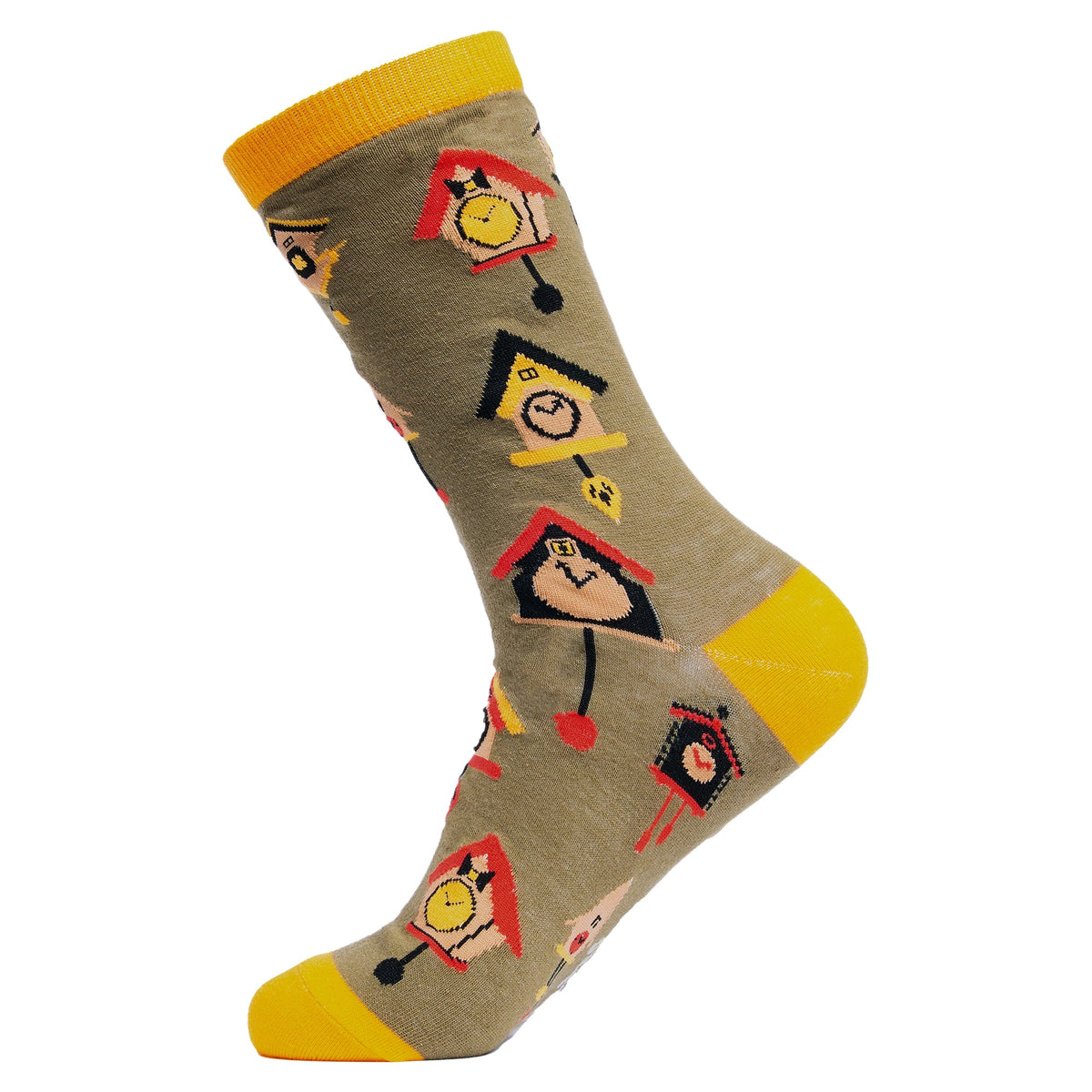 1 Pack Mens & Ladies Bird Pattern Crew Cotton Socks