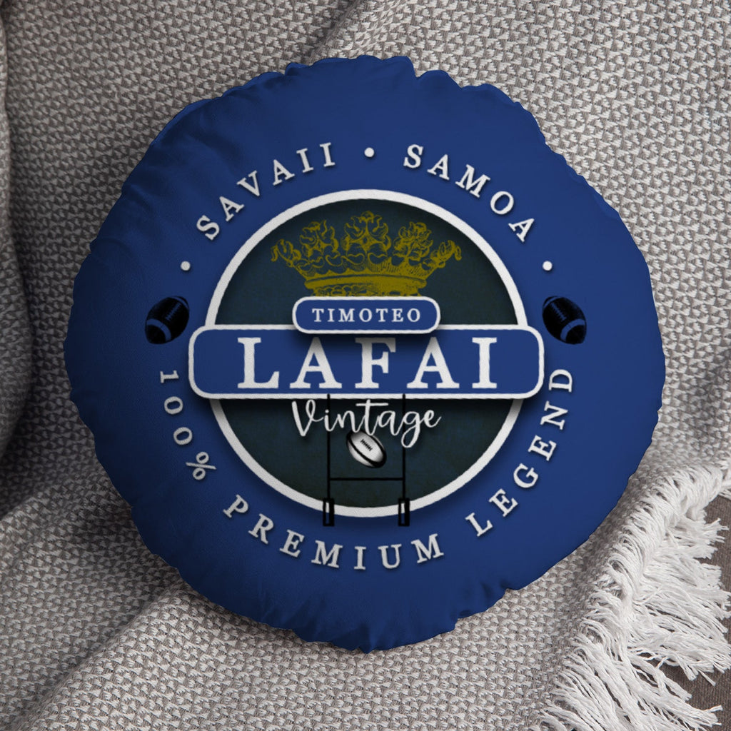 SAMOA Rugby League Lafai  - Legend Collection - Circle Cushion 14"