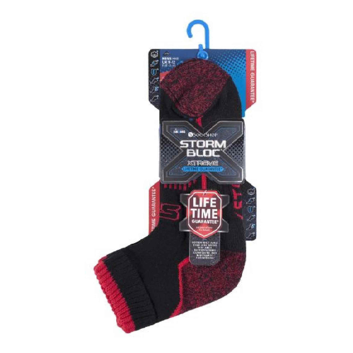 1 Pack Mens Cotton Reinforced Ankle Hiking Walking Trekking Socks