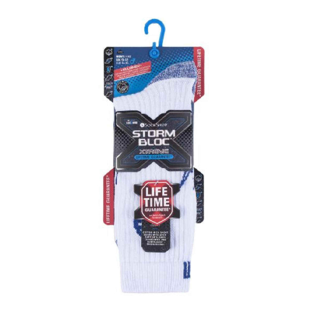 1 Pack Mens Cotton Sport Socks with Terry Cushioned Reinforced Foot