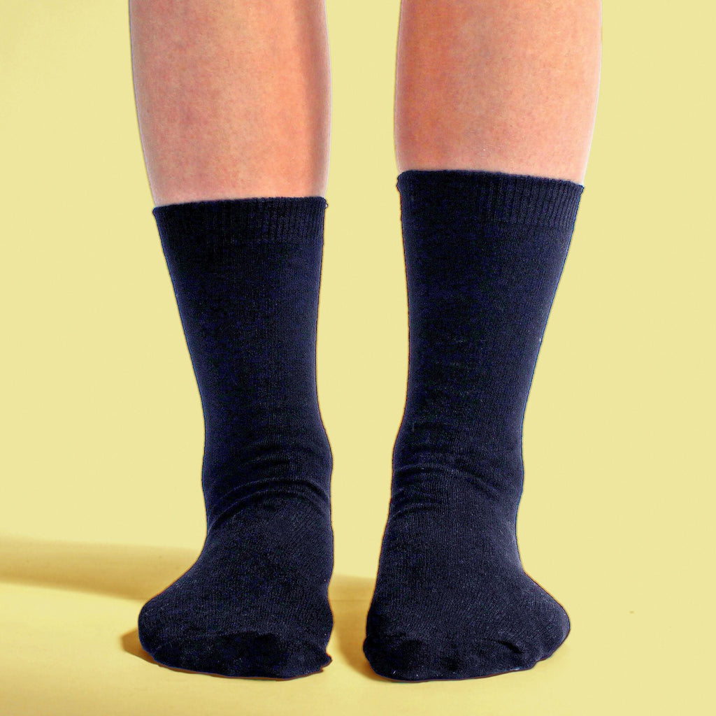 12 Pair Plain Kids School Soft Breathable Cotton Rich Socks