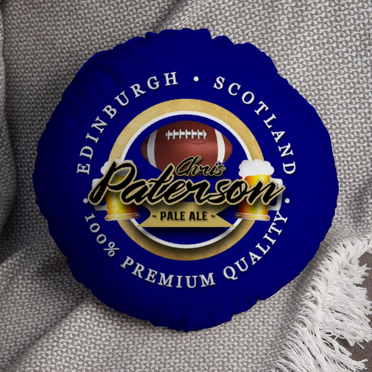Scotland Rugby Union Paterson  - Legend Collection - Circle Cushion 14"