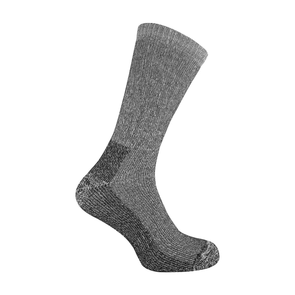 2 Pack Mens Cushioned Heel & Toe Thermal Wool Hiking Socks