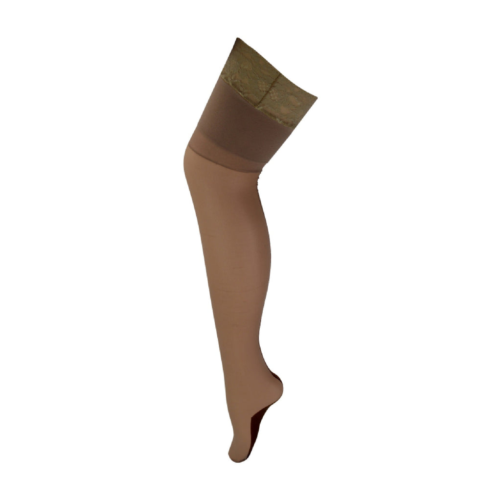 Ladies High Waisted Sheer Black Seamed Tights