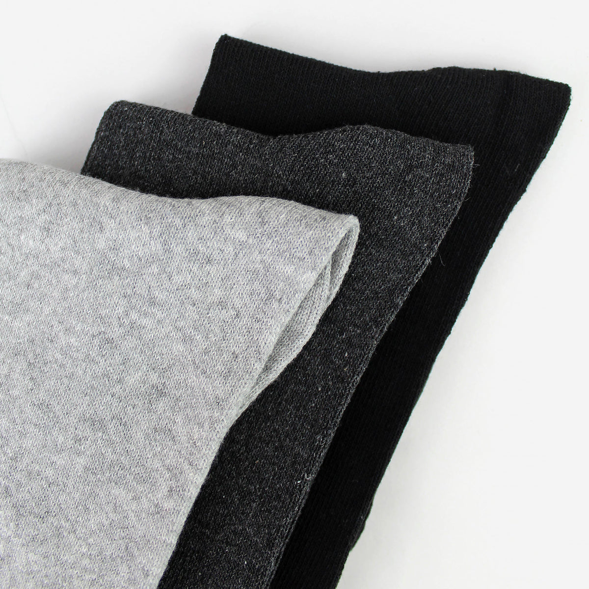 7 Pack Mens Classic Suit Socks - Soft Breathable Plain Dress Socks