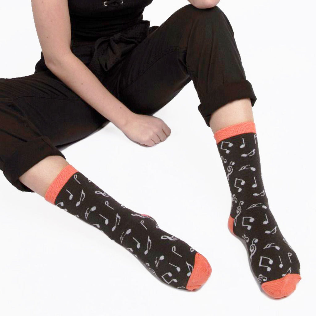 1 Pack Ladies Novelty Patterned Bamboo Socks