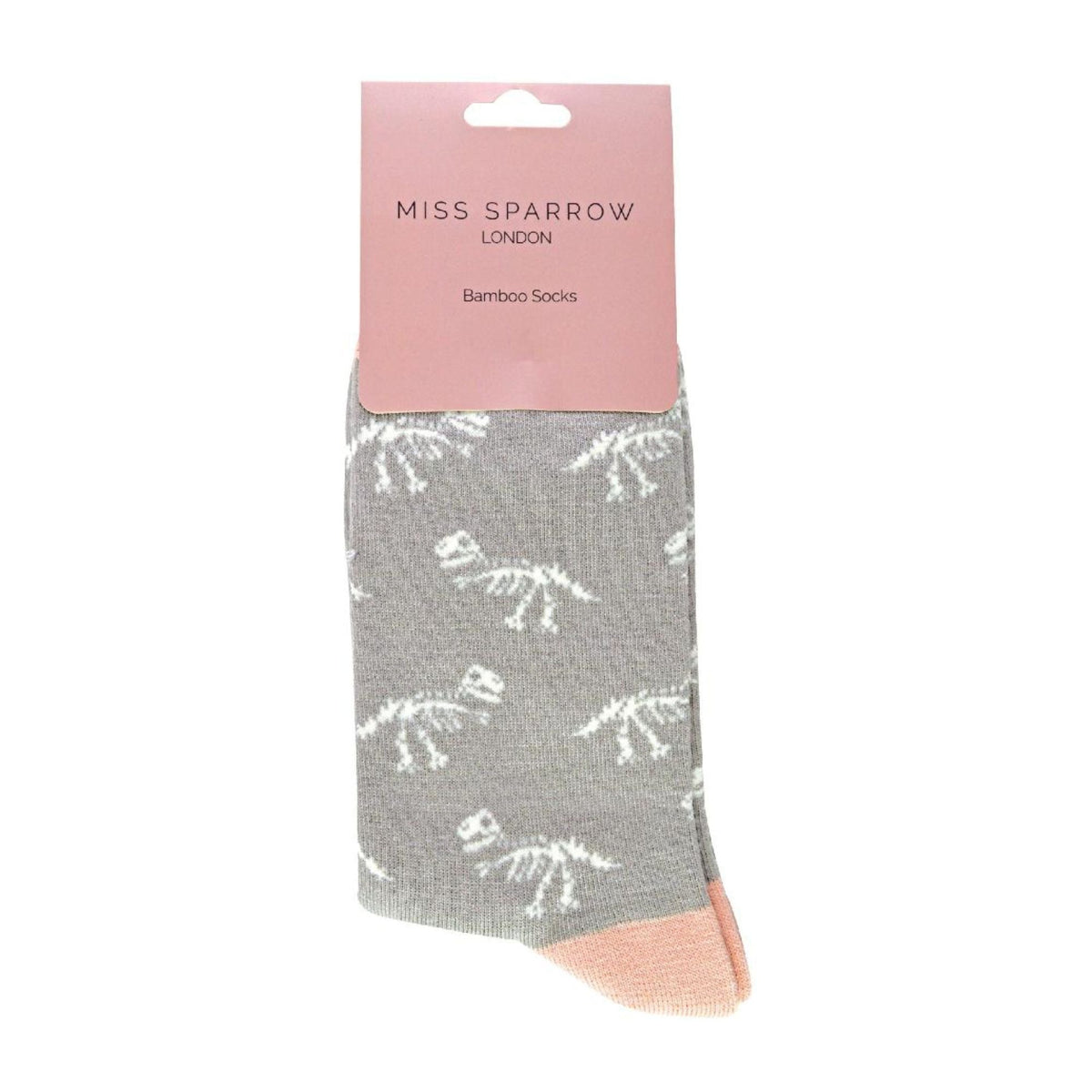 1 Pack Ladies Novelty Dinosaur Bones Bamboo Socks