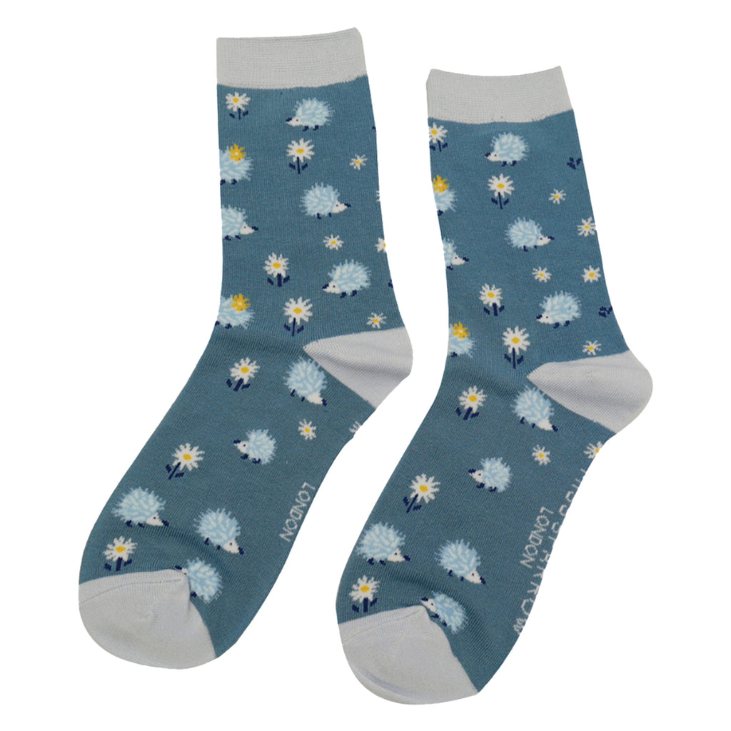 1 Pack Ladies Novelty Hedgehog Bamboo Socks