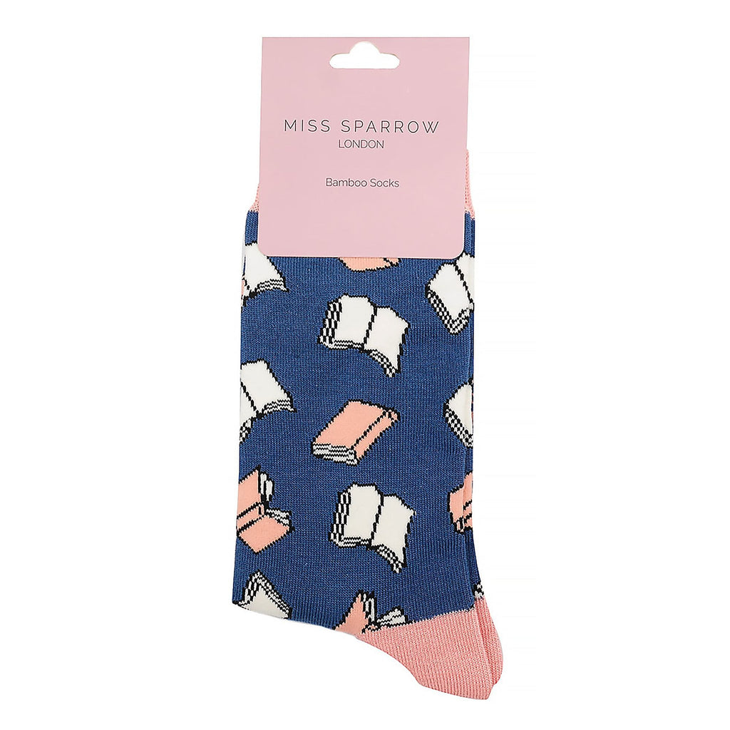 1 Pack Ladies Novelty Book Themed Bamboo Socks