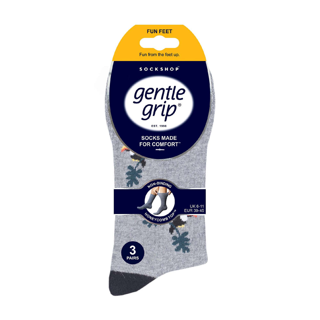 6 Pairs Mens Non Elastic Patterned Socks