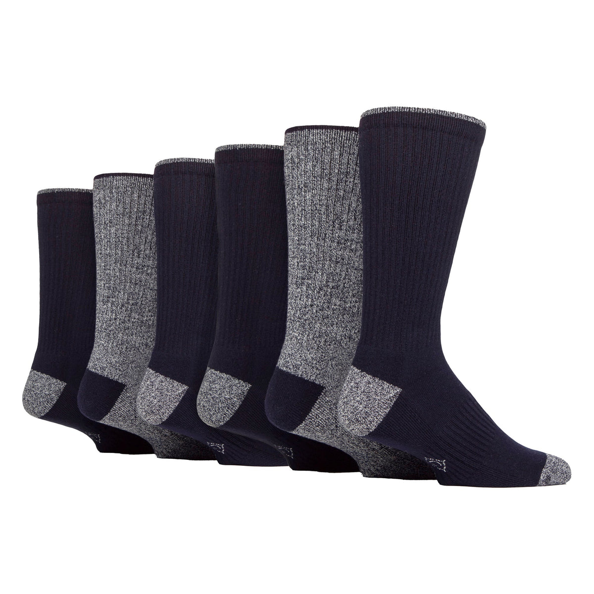 6 Pairs Mens Water Repellent Midweight Outdoor Socks for Hiking & Walking