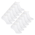 12 Pack Womens 100% Cotton Trainer Socks