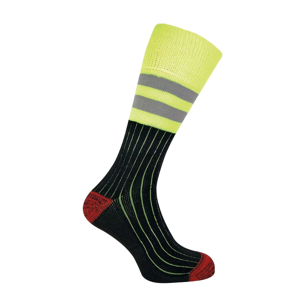 Mens Heavy Duty Cotton Hi Viz Work Socks (Multipack Options)