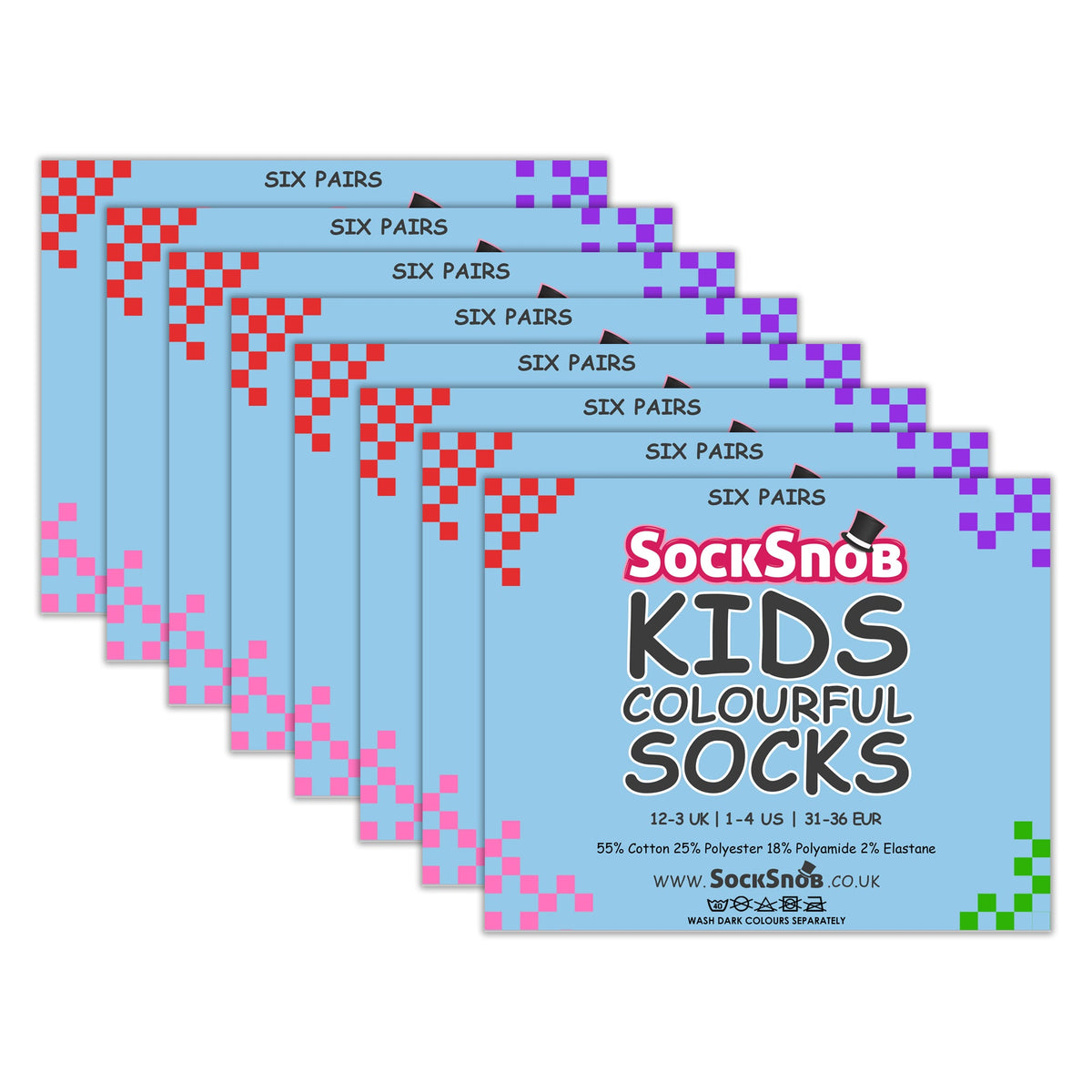 Multipack of Kids Cotton Rich Socks | School Socks for Boys & Girls