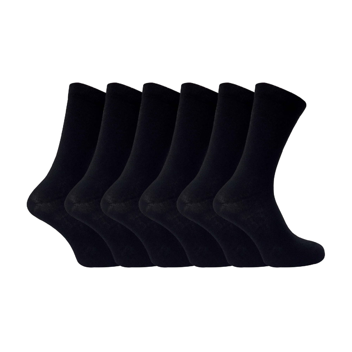 6 Pack Mens Patterned Coloured Soft Cotton Dress Socks