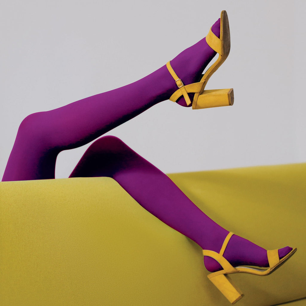 3 Pair Ladies Coloured Opaque 80 Denier Plain Block Colour Tights