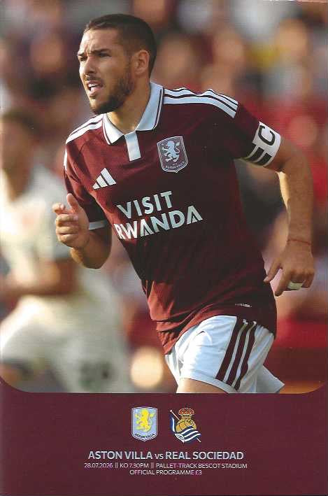 Aston Villa 2026/2027 Official Home Matchday Programmes