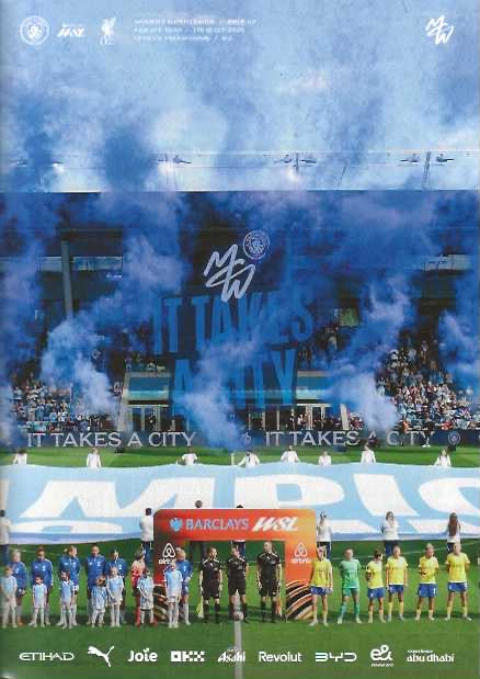 Manchester City Women's 2026/2027 Official Home Matchday Programmes