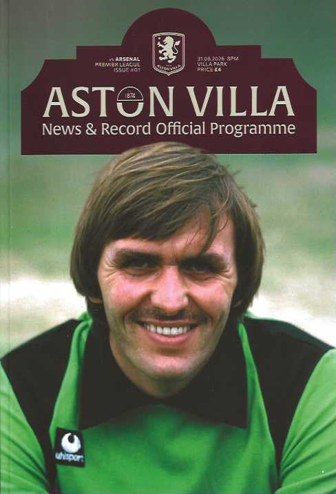 Aston Villa 2026/2027 Official Home Matchday Programmes
