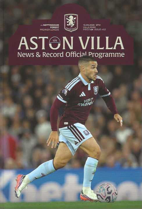 Aston Villa 2026/2027 Official Home Matchday Programmes