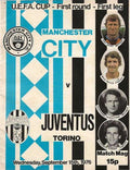 Manchester City v Juventus 15th September 1976 UEFA Cup Official Matchday Programme