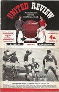Manchester United v Sheffield Wednesday 17th February 1962 Official Matchday Programme