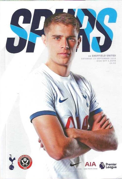 Tottenham Hotspur v Sheffield United 16th September 2023 Official Matchday Programme