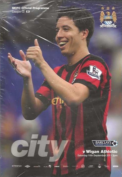 Manchester City v Wigan Athletic 10th September 2011 Official Matchday Programme