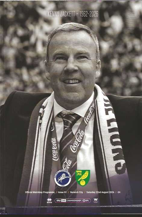 Millwall 2026/2027 Official Home Matchday Programmes