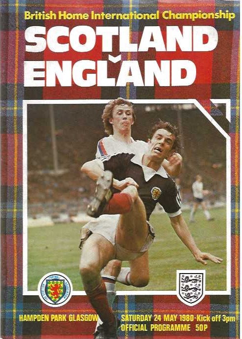 Scotland v England Official Matchday Programme - 24th May 1980