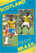 Scotland v Brazil Rous Cup 26th May 1987 Official Matchday Programme