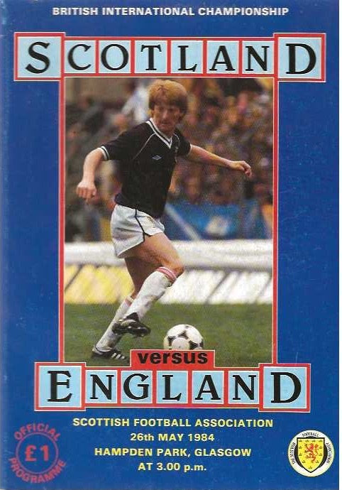 Scotland v England Official Matchday Programme - 26th May 1984