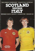 Scotland U21's v Italy U21's UEFA Under 21 Championship Official Matchday Programme 24th March 1982