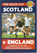 Scotland v England 23rd May 1987 Official Matchday Programme