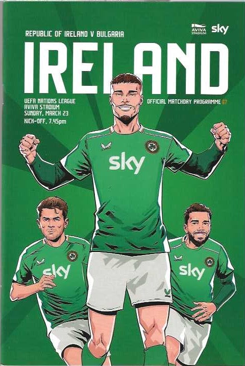 Republic of Ireland v Bulgaria Official Matchday Programme 2024/25 - 23rd March 2025