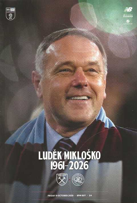 West Ham United 2026/2027 Official Home Matchday Programmes