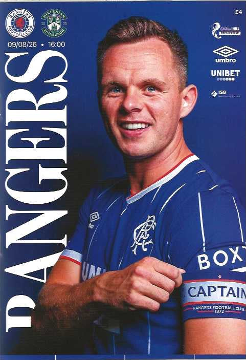 Rangers 2026/2027 Official Home Matchday Programmes